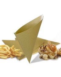 Coni finger food in carta paglia per fritti