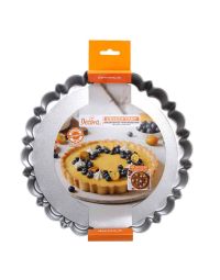 Stampo tondo per crostata Design fondo mobile antiaderente Ø25 x h 3 cm