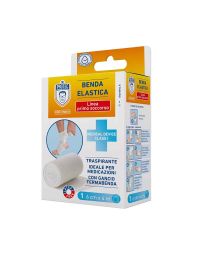 Benda elastica traspirante per medicazione ferite 6cm x 4m