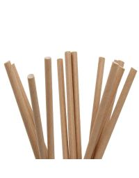 250 Cannucce di carta rigide beige 15 cm Ø8 mm