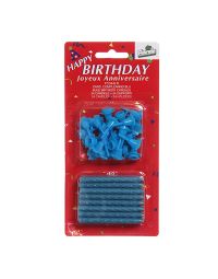 Candeline compleanno blu - confezione