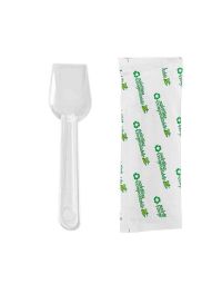 1000 palette da gelato bianche in PLA compostabile imbustate singolarmente 10cm