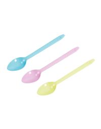 400 Cucchiaini per granita PLA compostabile giallo lilla e celeste 15cm