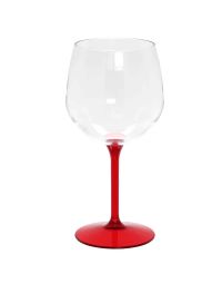 Bicchieri Calici Balloon Tonic gambo rosso riutilizzabili 580cc 