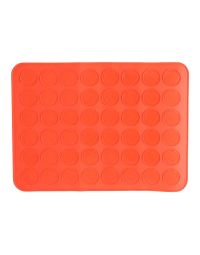 Tappetino macarons cuori in silicone arancio