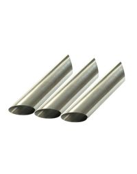 3 Forme stampo per Cannoli siciliani in acciaio inox Ø2,5 x 12 cm