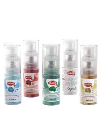 Colorante in polvere per alimenti air pump spray glitter verde bosco
