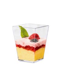 Bicchierini finger food monoporzioni Piramide piccolo 110cc trasparenti