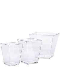 Bicchierini finger food monoporzioni Piramide trasparenti