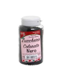 Cristalli di zucchero colorato nero per decorazioni e zucchero filato 200 g
