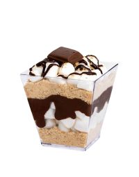 Bicchierini monoporzioni quadrate per dolci