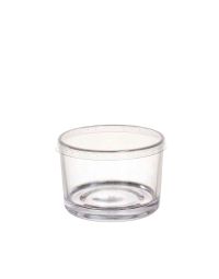 Coppe Charlotte riutilizzabili trasparenti 180 ml con coperchio piatto