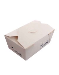 50 Contenitori per asporto in cartoncino compostabile 13x8,5xh6cm