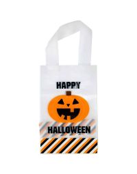 10 sacchetti per dolci con manici Halloween zucca 