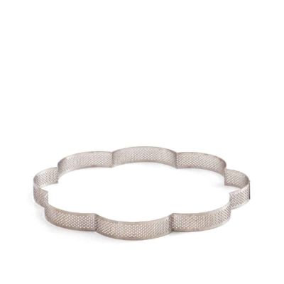Sagoma fiore inox microforato 24x24 cm Decora