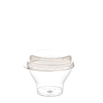 Coppette monoporzione di plastica PreGo 70ml con coperchio