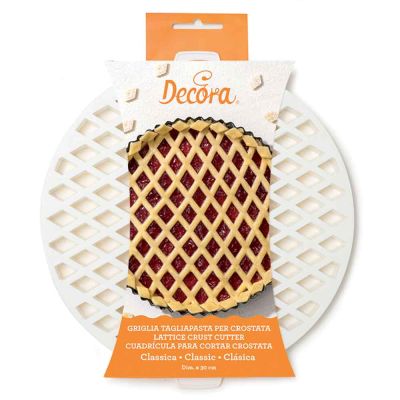 Griglia Tagliapasta a losanghe per crostata in plastica tonda Ø30cm