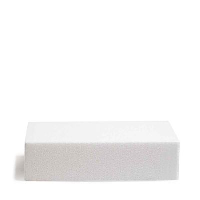 Base quadrata in polistirolo bianco h7,5 35x35 cm