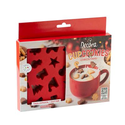 Cutters Tagliapasta Cupcookies in plastica sagome varie natalizie