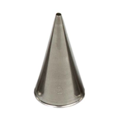 Beccuccio cornetto tondo 2 in acciaio inox Ø1,7 x 3,5 cm