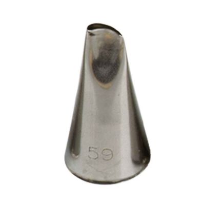 Beccuccio cornetto Petalo 59 in acciaio inox Ø1,7 x 3,3 cm Decora