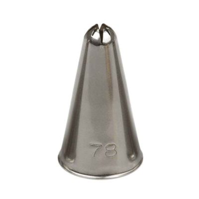 Beccuccio cornetto stella chiusa 78 Decora in acciaio inox Ø1,7 x 3 cm