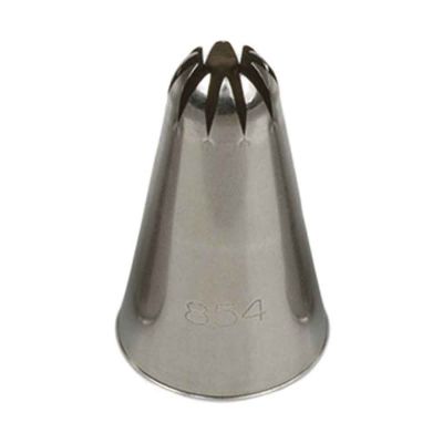 Beccuccio cornetto fiore grande 854 2C in acciaio inox Ø2,5 x 4 cm