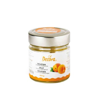 Gelatina all'aroma di albicocca Decora 200 g 