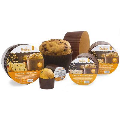 Stampi in carta canasta per cottura panettone varie misure Decora