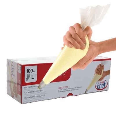 100 Sac a poche tasca pasticcere professionali 55x27cm grandi
