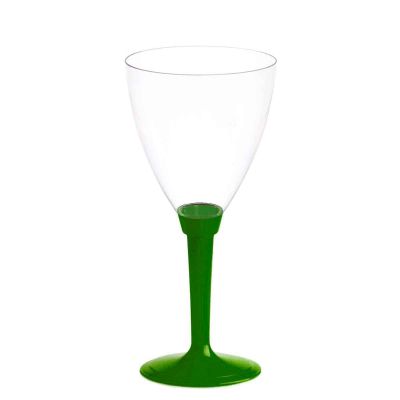Calici acqua Poloplast gambo lungo verde scuro