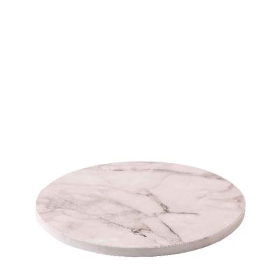 Sottotorta cakeboard bianco effetto marmo Ø30cm