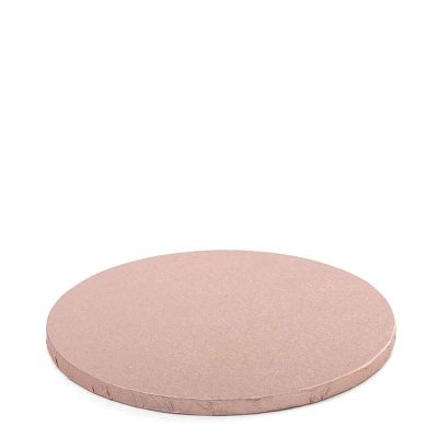 Cakeboard vassoio Sottotorta rotondo rivestito rosa antico Ø30 h 1,2 cm Decora