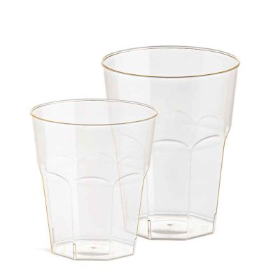 Bicchieri compostabili per cocktail in PLA trasparente