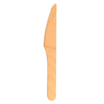 Coltelli di legno biodegradabili 15,5 cm lama seghettata