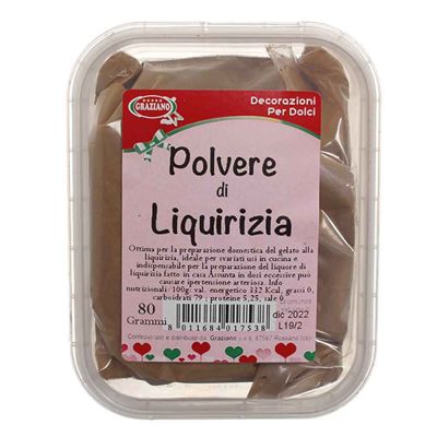 Polvere di liquirizia per gelati e liquori 80 g