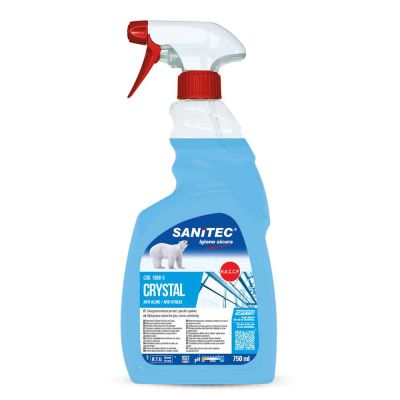 Crystal detergente spray vetri e multiuso antialone Sanitec 750 ml