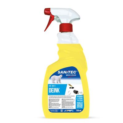 Deink spray sgrassante con solventi per le macchie d'inchiostro Sanitec 750 ml