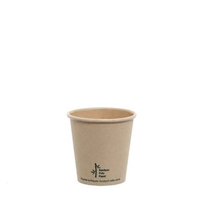 Bicchiere da caffè in cartoncino Bamboo nocciola 75ml riciclabili