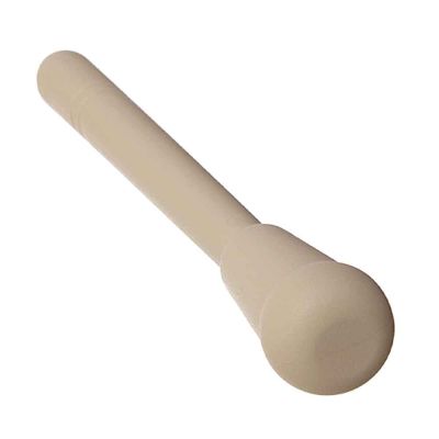 Pestello per cocktail a punta piena pesante in plastica beige