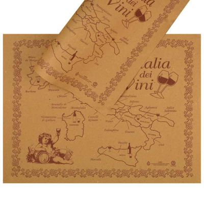 Tovaglietta americana cartapaglia Italia dei Vini 30x40 cm