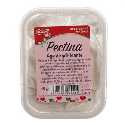 Pectina vegetale gelificante in polvere 40 g Graziano