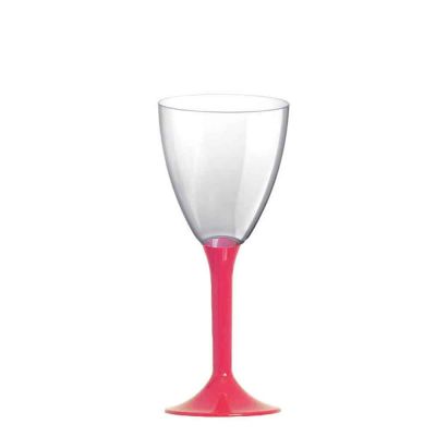 Calici da acqua riutilizzabili in plastica rosa corallo 180ml
