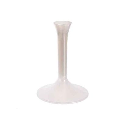 20 Gambo bianco perla lungo per calice flute