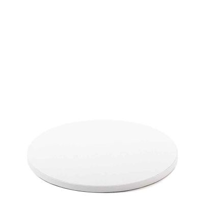 Cakeboard vassoio Sottotorta rotondo rivestito bianco Ø25 h 1,2 cm