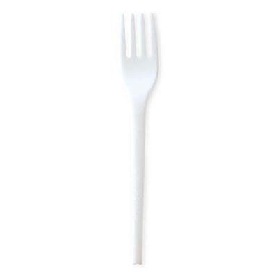 Forchette in CPLA compostabile bianche 16,5 cm