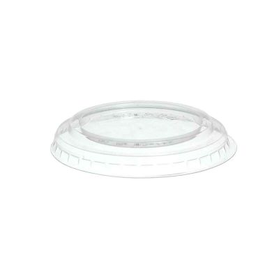 50 Coperchi piatti senza foro in plastica trasparente Ø10 h1,5 cm 
