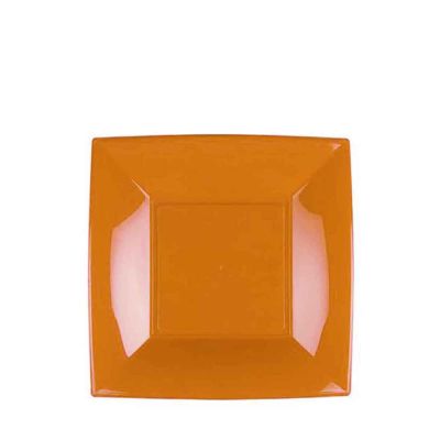 Piatti quadrati piccoli lavabili per microonde mango 18x18 cm