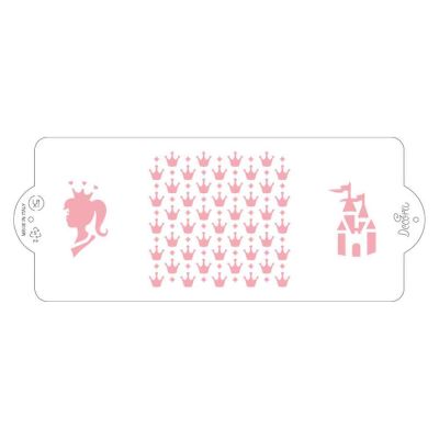 Stencil per torte Principessa 10x25 cm Decora