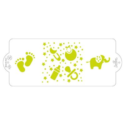 Stencil per torte Baby 10x25 cm Decora